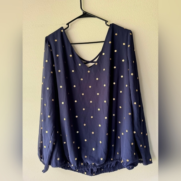 Torrid Chiffon Lattice Blouse - Picture 5 of 8